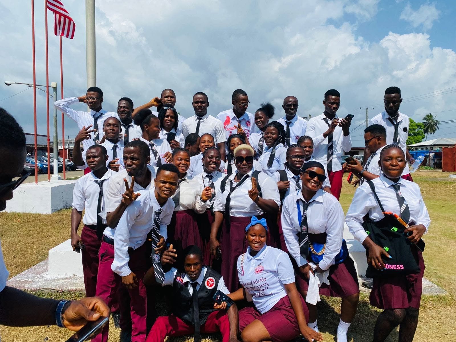 Tubman High School students